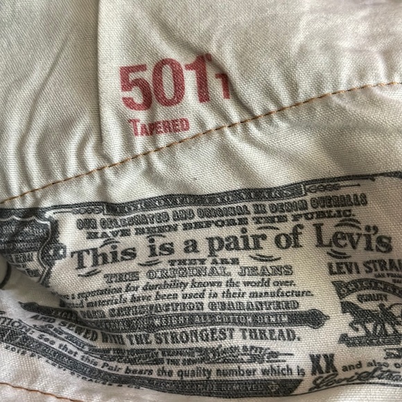 Levi’s 501 T (tapered) Dark Wash, Size W31/L28 - Picture 2 of 3